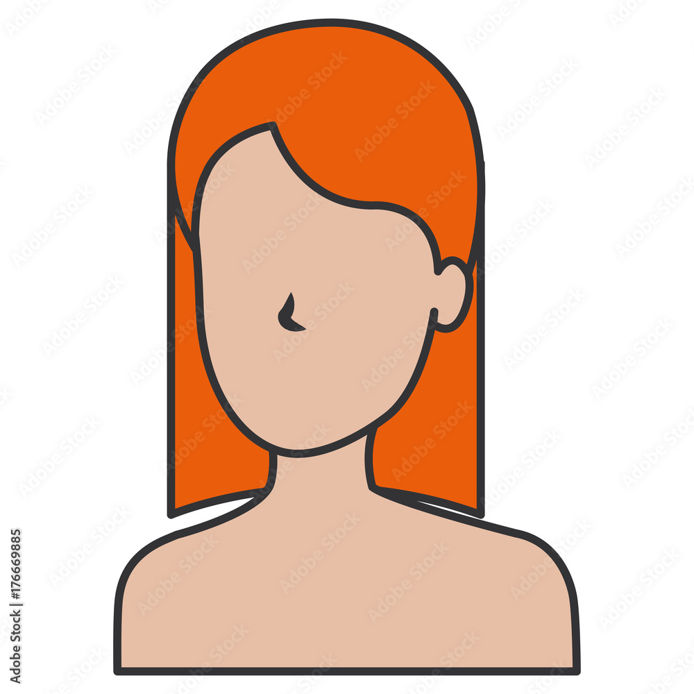 beautiful woman shirtless avatar character