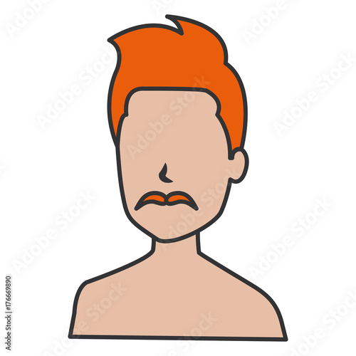young man shirtless avatar character