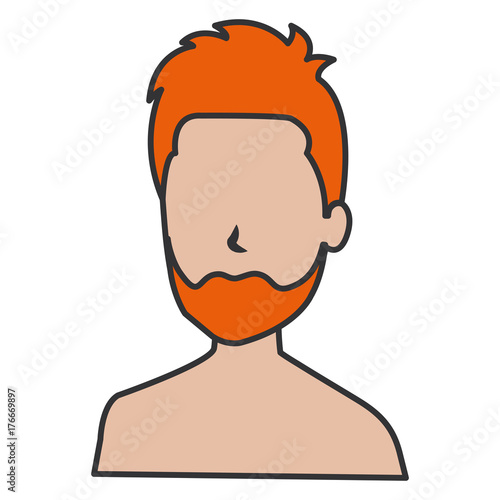 young man shirtless avatar character