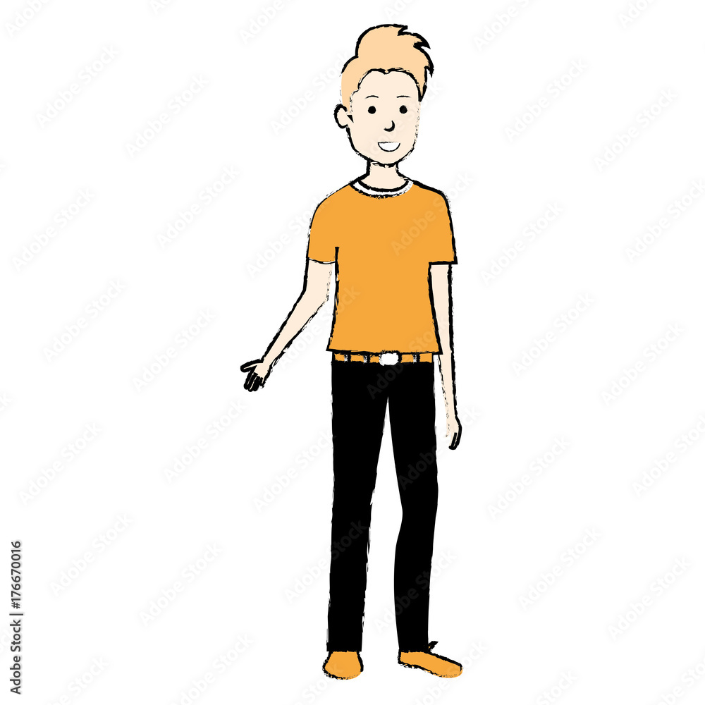 young man avatar character young man avatar character