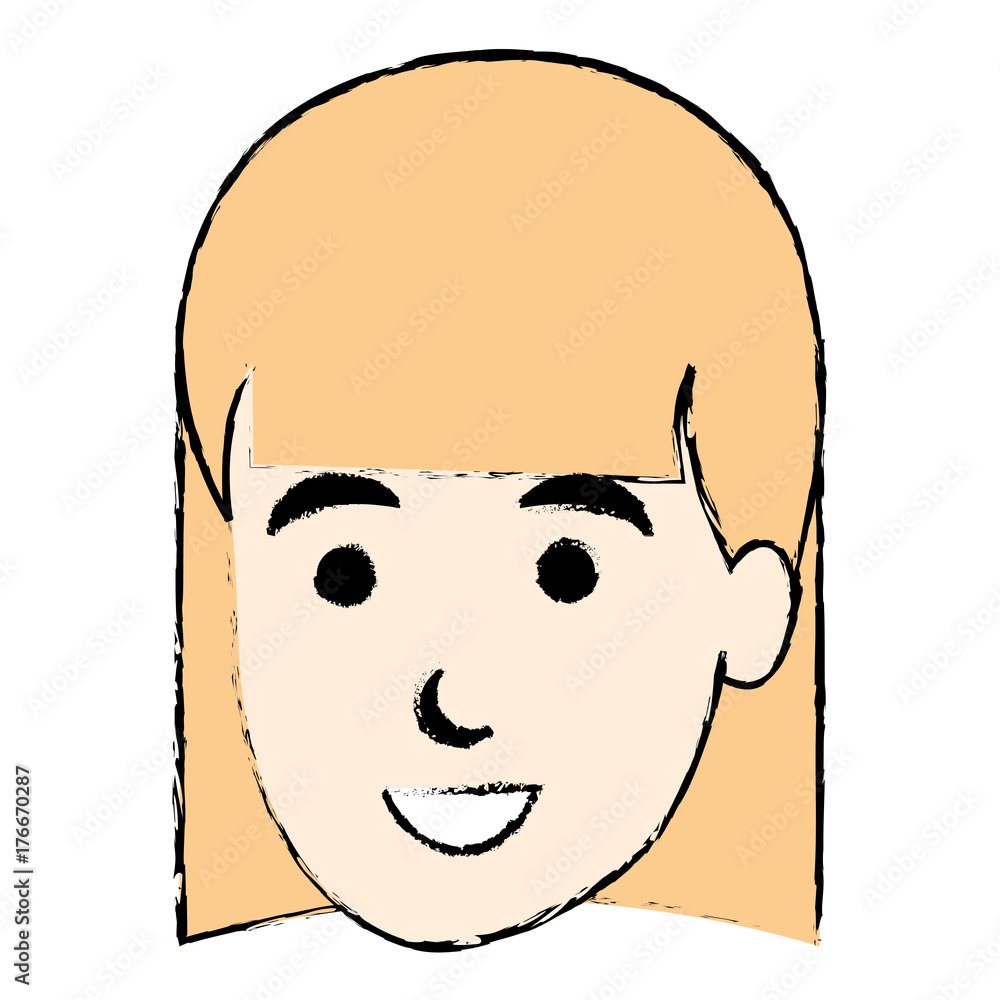 Obraz premium beautiful woman head avatar character