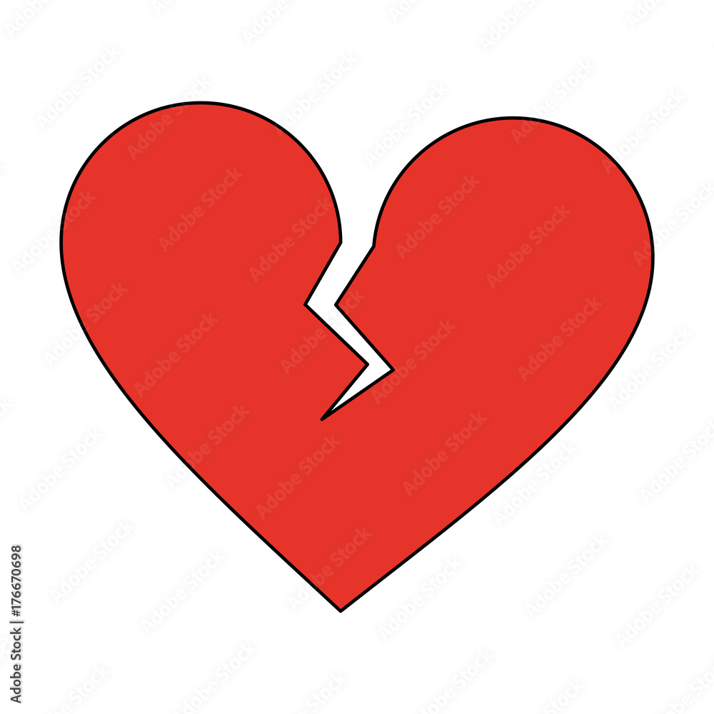 Heart broken symbol icon vector illustration graphic design Heart broken symbol icon vector illustration graphic design