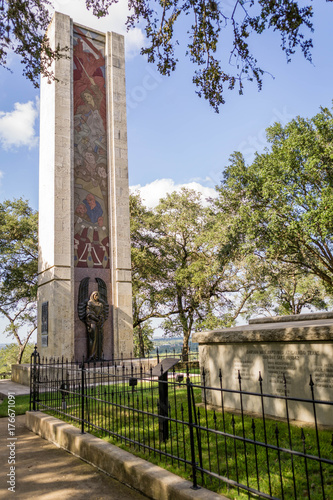 Legrange, TX - October 13, 2017  Texas monument to Texians captured by Mexican forces.  A lottery was done and the one who drew the 