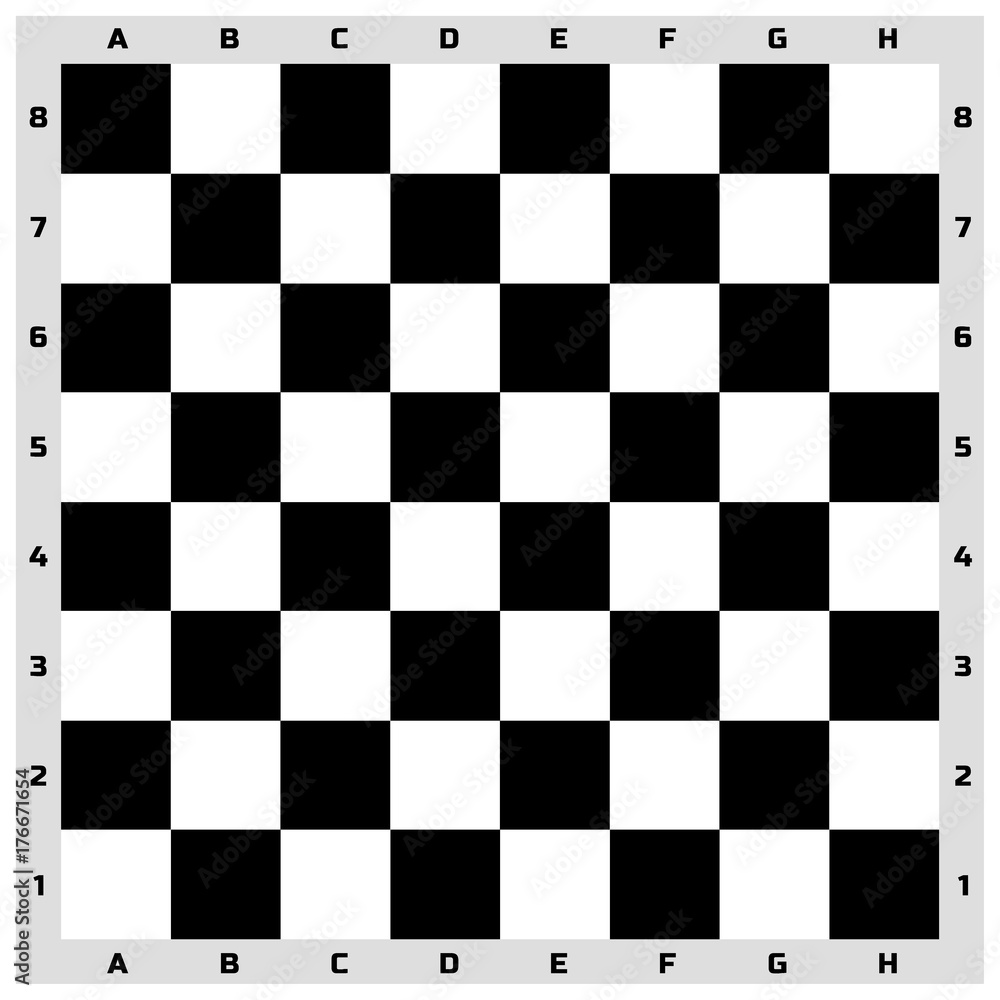 Fototapeta premium Chess board seamless pattern background chessmen leisure concept knight group white and black piece competition vector illustration