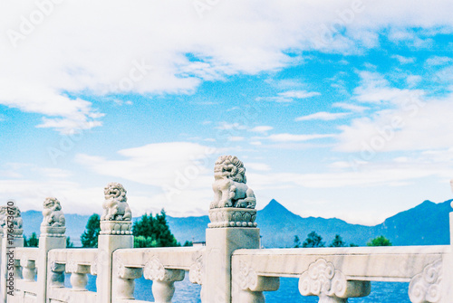 Traditional brige in Lijiang, Yunnan Province, China photo