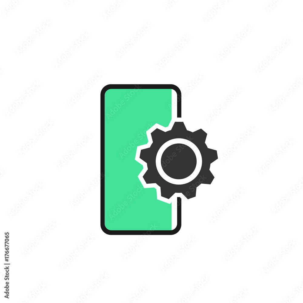 Smartphone Setting Logo & Icon Element Smartphone Setting Logo & Icon Element