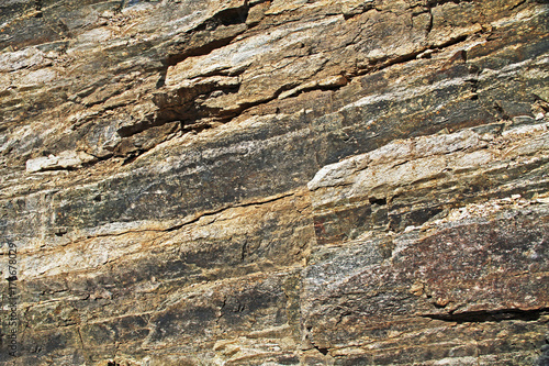 Close-up of a Rock wall texture on Mount Lemmon in Tucson, Arizona, USA in the Santa Catalina Mountains located in the Coronado National Forest.