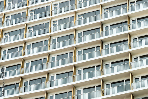 Abstract of line and patterns of building architecture