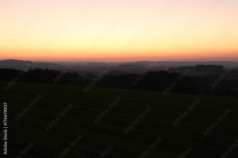 herbst sonnenuntergang landschaft herbst sonnenuntergang landschaft