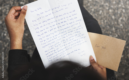 Photography Closeup of breakup letter