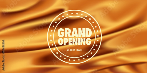 Grand opening vector illustration, poster