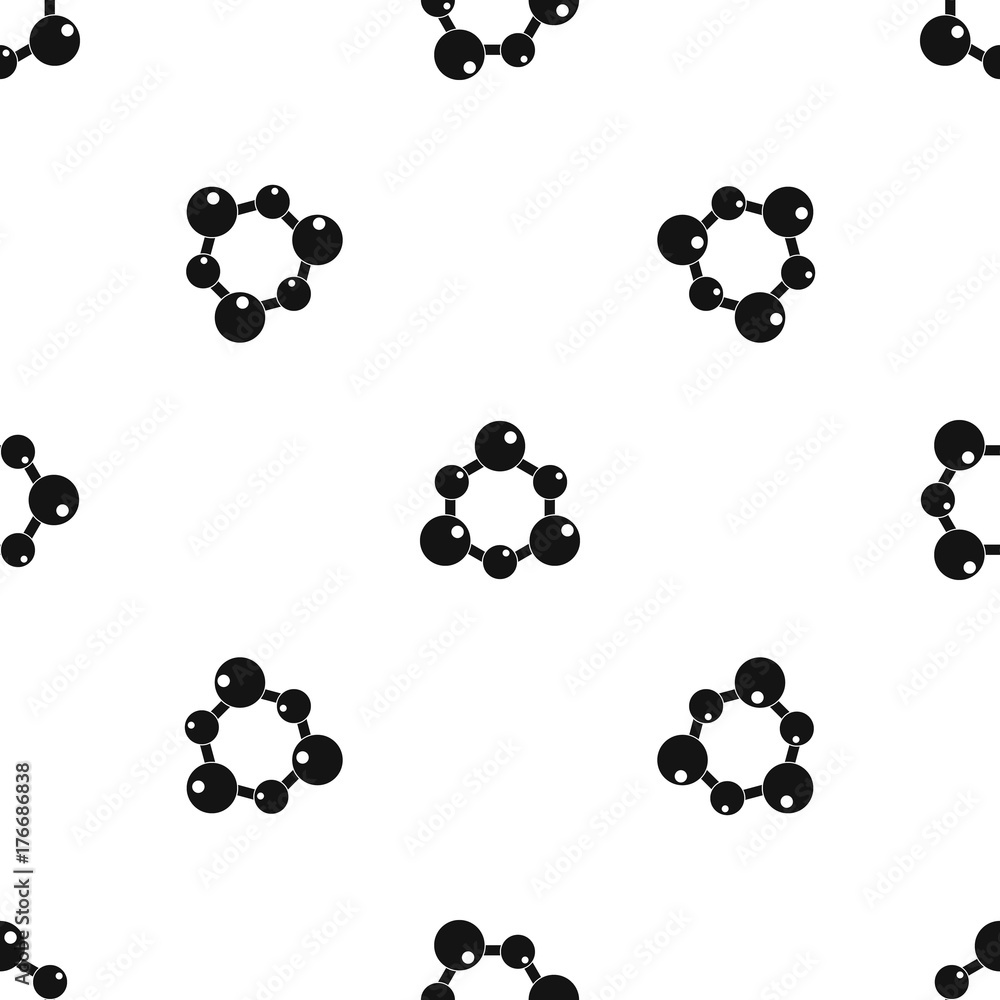 Chemical and physical molecules pattern seamless black Chemical and physical molecules pattern seamless black
