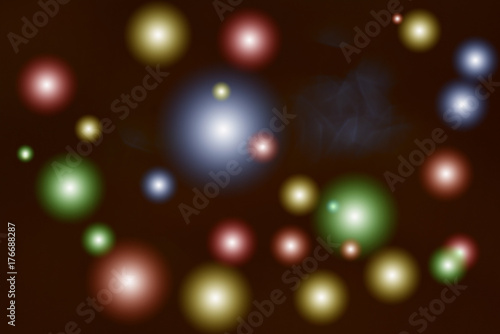 the colorful background with illuminated light