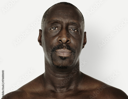 African descent man in a shoot