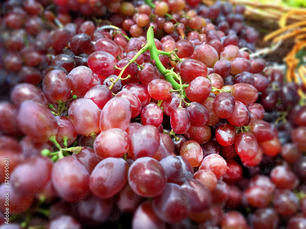 Pile of Red Grape Fruits Background Pile of Red Grape Fruits Background