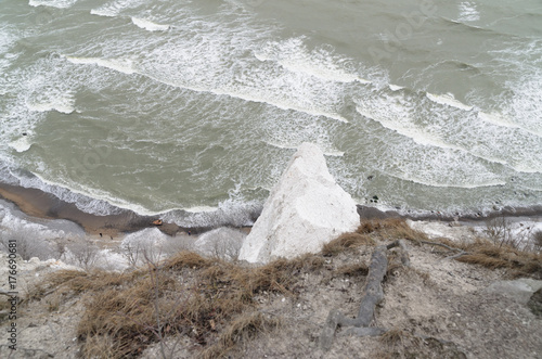 chalk cliffs of ruegen, germany photo