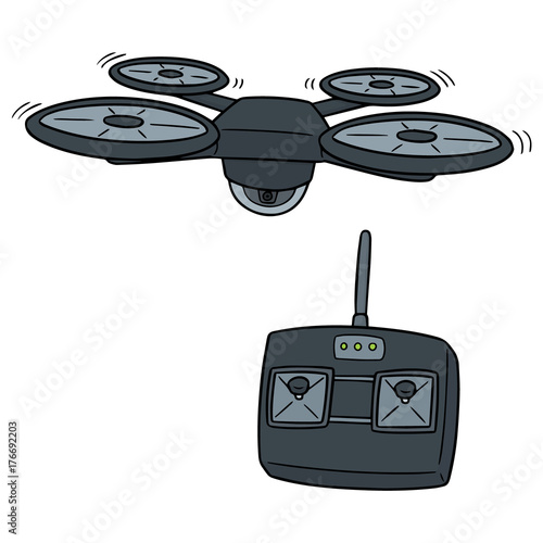 vector set of drone