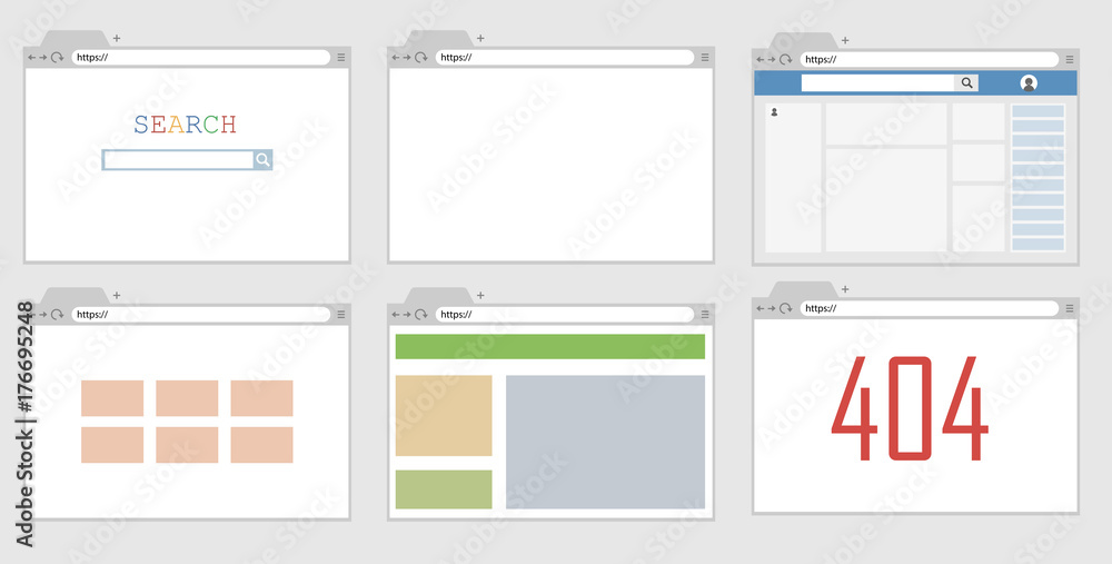 An example of a browser window with an open web page. An example of a browser window with an open web page.