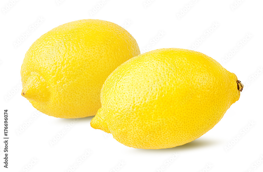 Fresh lemon isolated on white background with clipping path Fresh lemon isolated on white background with clipping path