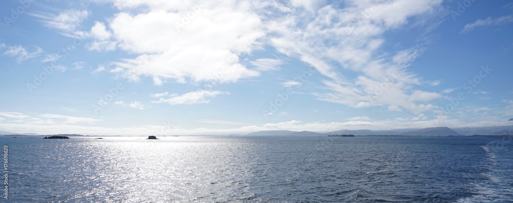 Fähre über den Breidafjördur zu den Westfjorden / Landschaft West-Island