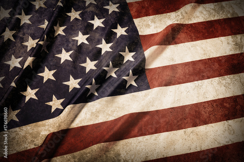 United States of grunge America flag