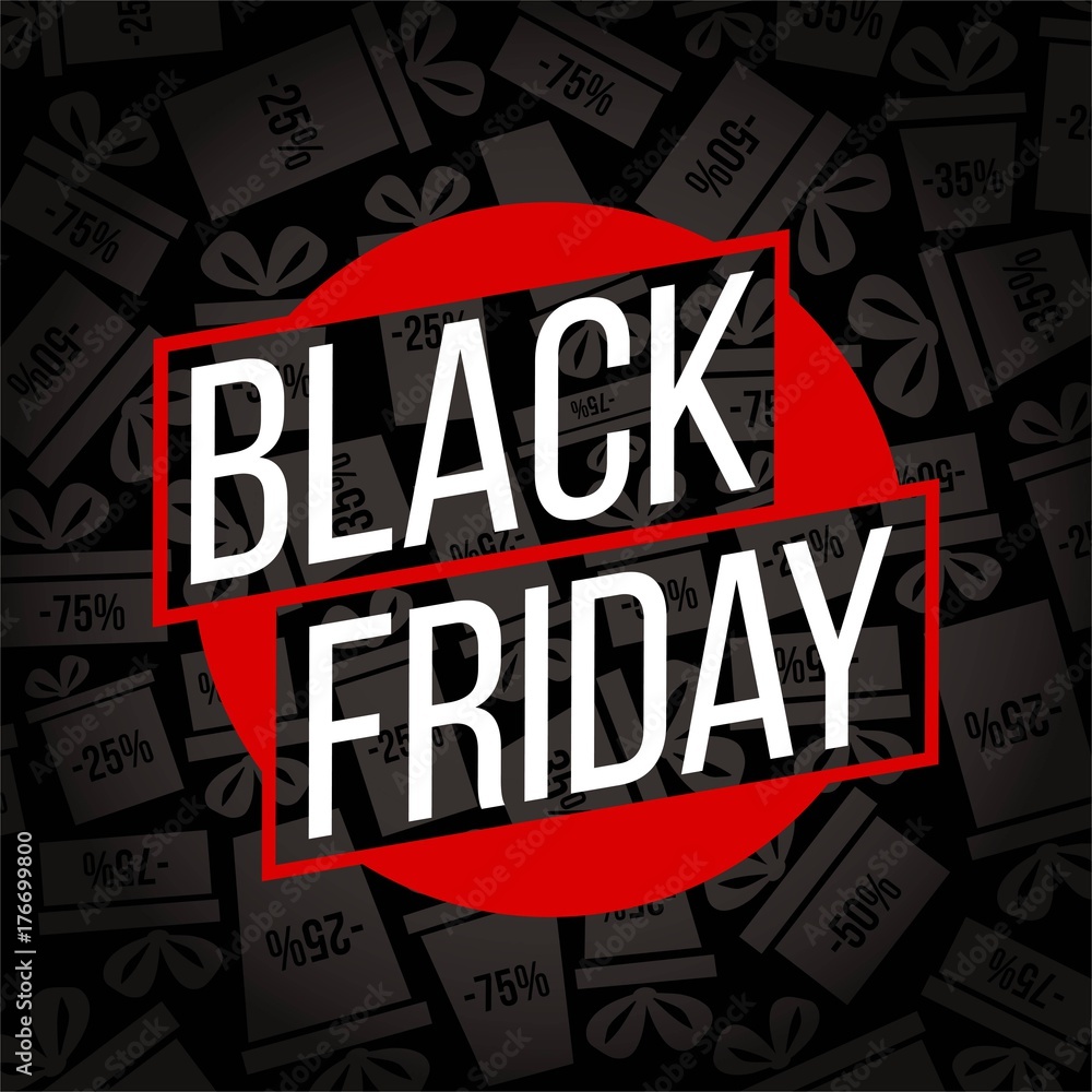 Obraz premium Abstract vector black friday sale layout background. For art template design, list, page, mockup brochure style, banner, idea, cover, booklet, print, flyer, book, blank, card, ad, sign, poster, badge.