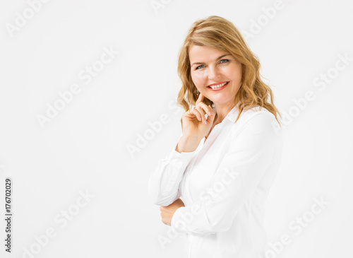 Portrait of natural looking woman