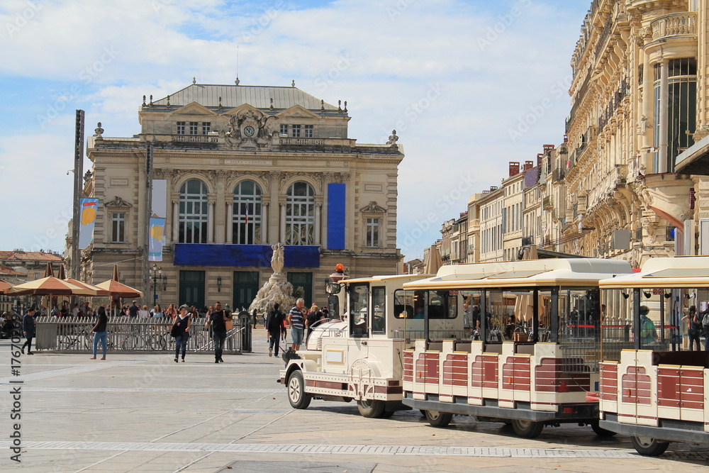Fototapeta premium Place de la comédie à Montpellier, France