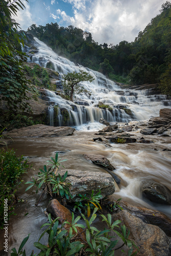 Mae Ya waterfall  Chiang Mai  Thailand.