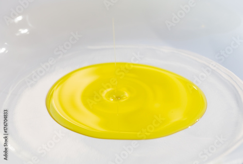 Olive oil on a plate