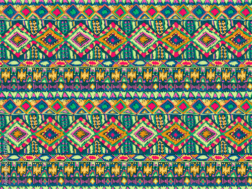Ethnic tribal native ornament pattern bright