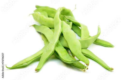 Fresh green hyacinth beans photo