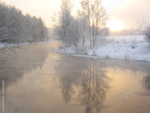 Beautiful wintry scenery from Finland. © Harri