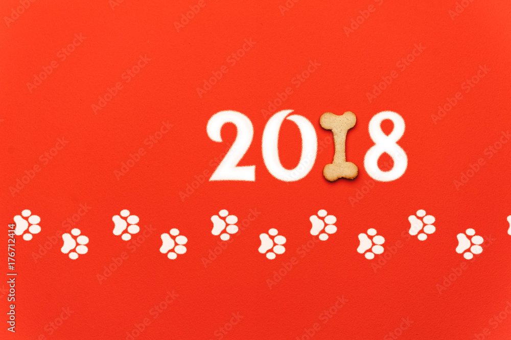 New Year's background, flat lay. New Year's background, flat lay.