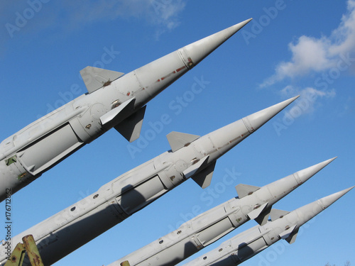 Missiles ready to launch to the sky
