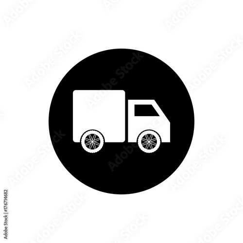 Delivery Truck icon on white background Vector