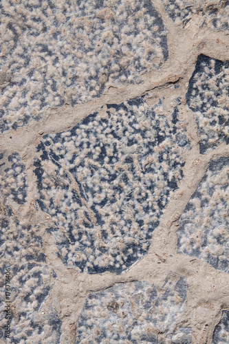 part of cobble paving, Rhodes, Greece.