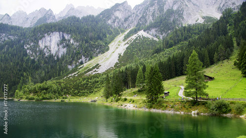 Lake view in Gosausee Austria, Europe.
