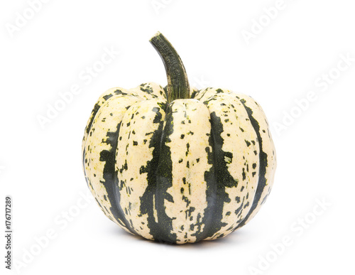 Sweet dumpling pumpkin isolated on a white background