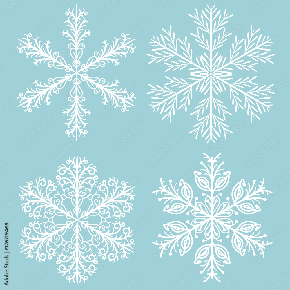 Snowflakes. New Year`s vector illustration. Celebration. Winter. Snow. Xmas. Snowflakes. New Year`s vector illustration. Celebration. Winter. Snow. Xmas.