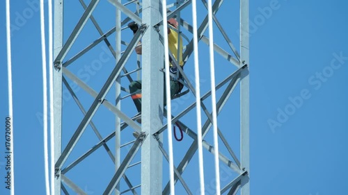 electrical worker on substation