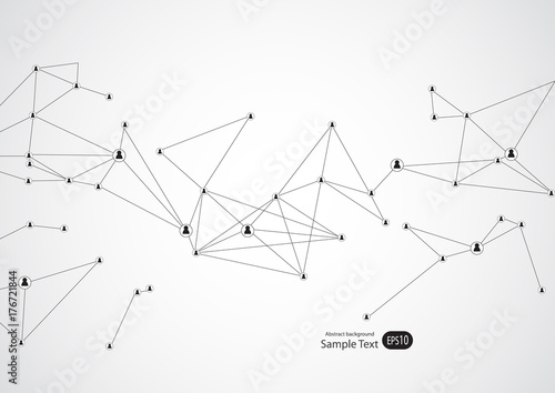 Abstract background for design technology and networking science