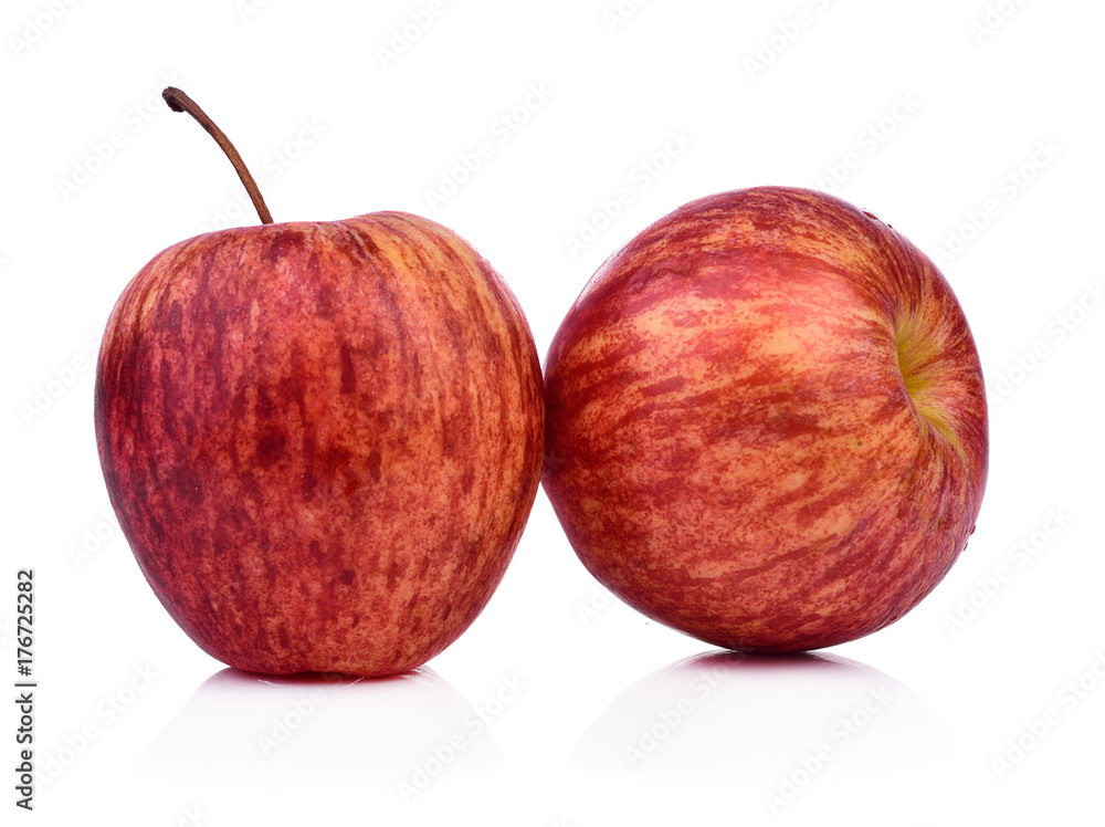 Fresh red apple isolated on white background. Fresh red apple isolated on white background.