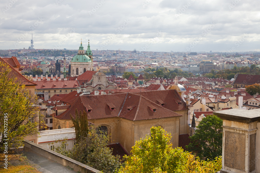 Prague. Сity from the height of Prague Castle.