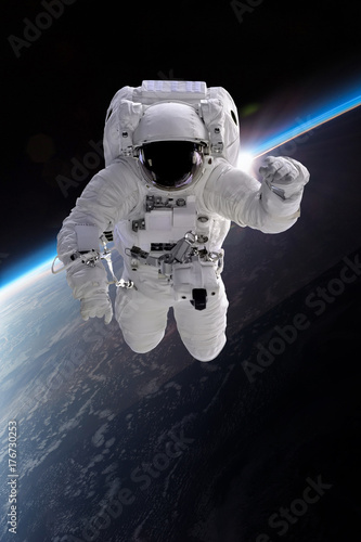 Fototapeta Naklejka Na Ścianę i Meble -  Astronaut at spacewalk