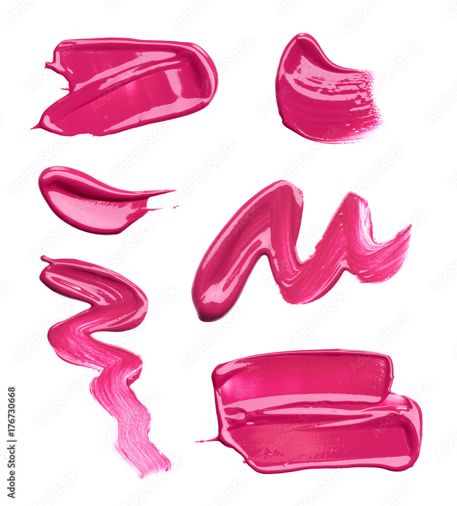 smear paint of cosmetic products smear paint of cosmetic products