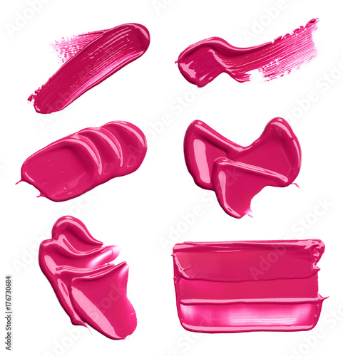 smear paint of cosmetic products