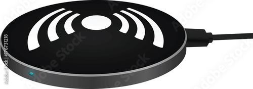 Wireless charger. vector illustration
