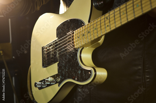 Obraz na plátně electric guitar close up