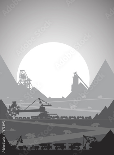 Mining pit for extraction of ore